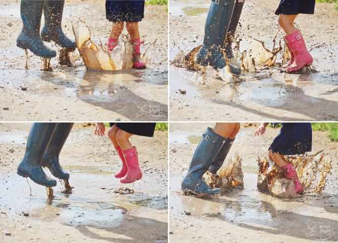 Mother-Daughter-Puddle-Jumping-Photo-Shoot